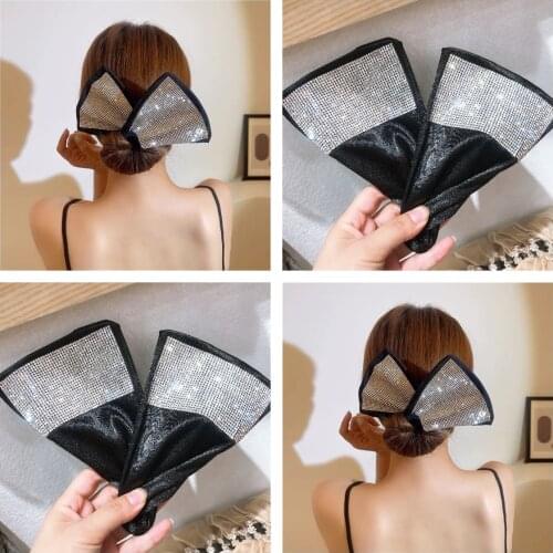 Party Diamond Hair Deft Bun Maker Twist Donut Tool Bling Bling Magic Clip French Hairstyle Twister Must-Haves Roll Hair Tool