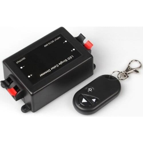 Wireless Dimmer RF Radio Frequency 3 Keys Single Color Dimmer Wireless Controller Single Switch 5V 12V 24V 8A