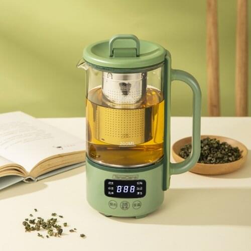 220V Household Electric Kettle 600ml Glass Health Preserving Pot Multifunctional Insulation Pot Tea Dessert Cooking Machine