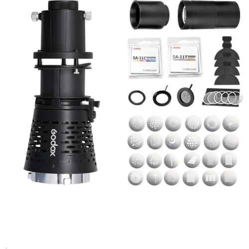 Godox SA-17 Snoot Adapter for Godox SA-P Projector to Bowens Mount S30 VL150 SL-150W SL-200W VL200 VL300 LED Continuous Light