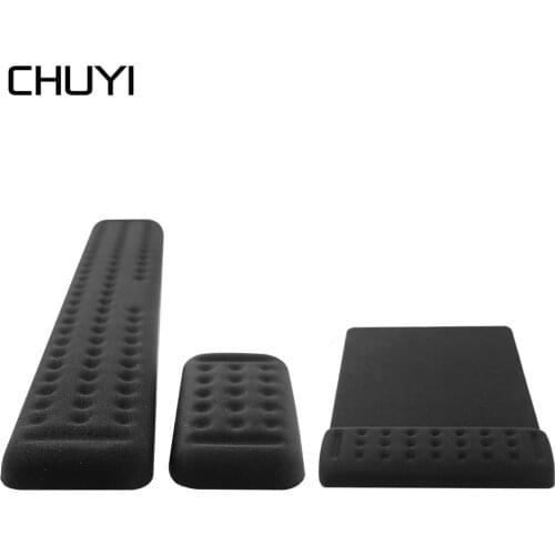CHUYI Memory Foam Gaming Mouse Pad Gel Wrist Rest Langer Keyboard Mouse Mat For Computer Laptop