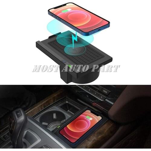 Interior Car Wireless Charger Wireless Phone Fast Charger For BMW X5 F15 X6 F16 2014-2018 The Phone With QI Wireless Charging