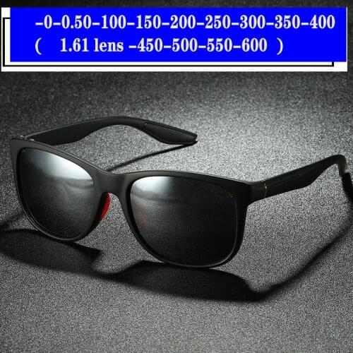 Custom Made Myopia Minus Prescription Polarized Lens Sports Style Windshield Outdoor Men Multicolor Polarized Sunglasse FML