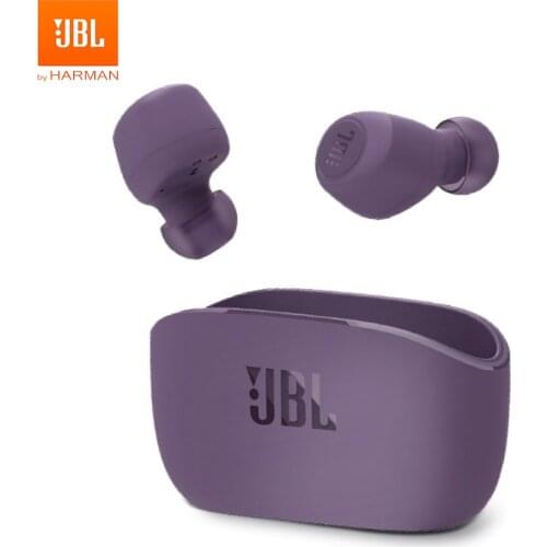 JBL W100TWS Bluetooth 5.0 Earphones True Wireless TWS Stereo Earbuds Deep Bass Sound Headphones Sport Headset Mic Charging Case