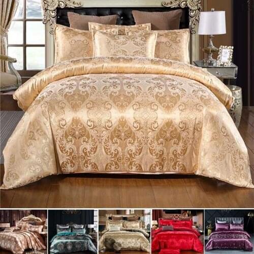 10 Color Gorgeous Silk-like Cotton Fabric Embroidery Flower Bedding Sets 2/3Pcs 1 Duvet Cover +2 Pillowcase(Twin/Queen/King)