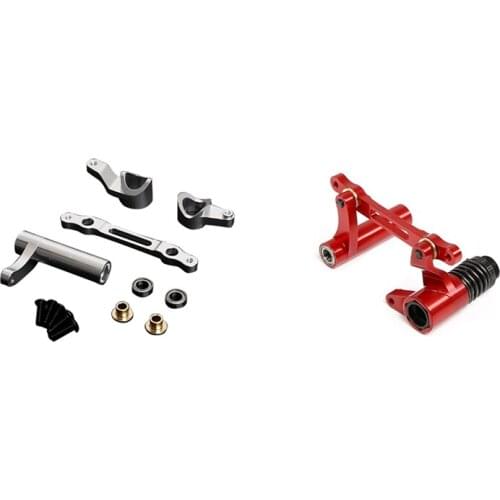 Metal CNC Steering Kits Fit for 1/8 HPI Racing Savage XL FLUX Rovan TORLAND Monster Brushless Truck Parts