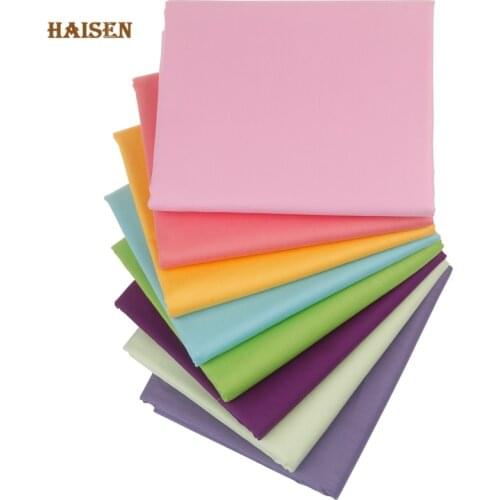 8Pcs Solid Color Twill Cloth,Cotton Fabric,Patchwork Set For DIY Sewing Quilting Material Baby&Child Clothes Bedclothes By Meter