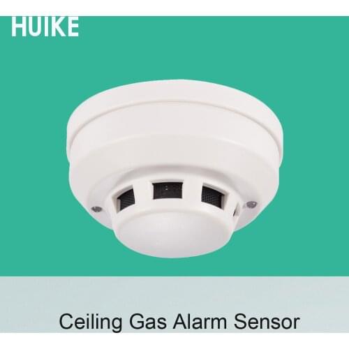 1 PCS 12VDC Wired Type Ceiling Gas Leak Detector Fire Control Alarm Home security Normally Close relay output signal