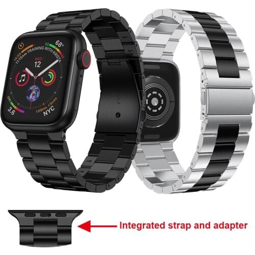 New Watchband Band for Apple watch Series 5 44mm 40mm Strap Metal link Bracelet for iWatch 4 3 2 42mm 38mm Replace Accessories