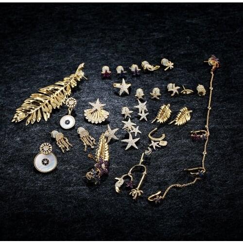 LIDU High Quality 925 Silver Jellyfish Toucan Star Earrings Tropical Wind Exquisite Monaco Jewelry Gifts For Friends