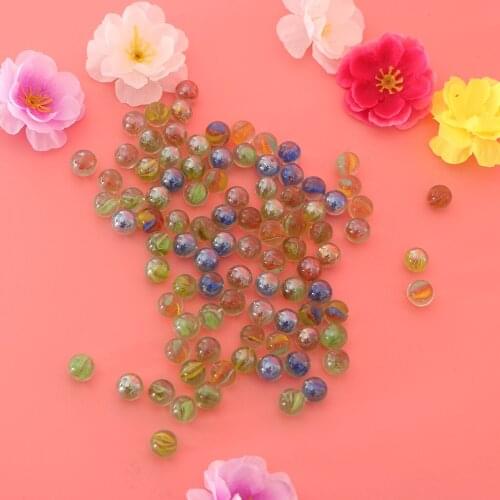12mm Glass Marbles, Pack of 100, Kids Marble Ball Run Game Toy, Chinese Checkers Marble Solitaire Beads Home Collections