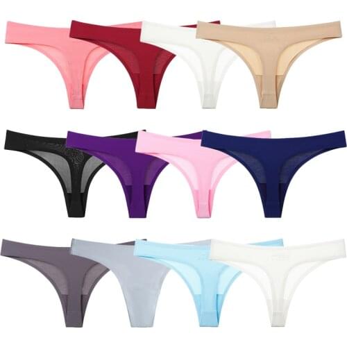 45-85KG Seamless Panties For Women T-back G-string Sexy Women Thongs Female Underwear Solid Large Size Womens Lingerie 2XL