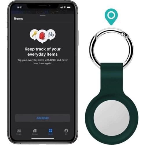 Protective Cover For Aircovered AirTag Case Silicone Protector Bumper Case Compatible with AirTags Locator Tracker Buckle