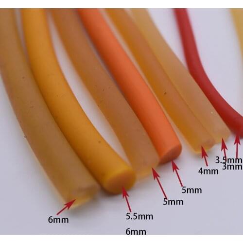 1 Meter Diameter 5-6MM Solid Elastic Rubber (without hole) Natural Latex Yoga rope Used For Sports Exercise and fitness