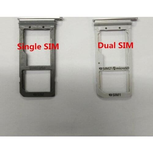 10PCS/Lot High Quality New Single / Dual SIM Card Tray Slot Holder For Samsung Galaxy S7 Edge G935F
