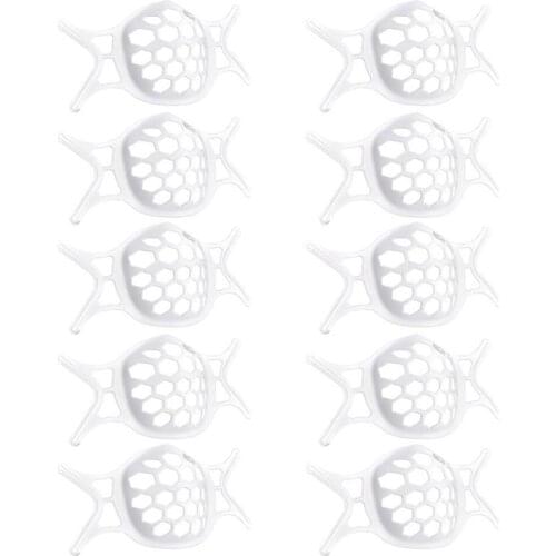 10 Pcs 3D Adult Mask Holder Separate Mouth Support Breathing Assist Inner Cushion Bracket Silicone Mask Breathable Holder