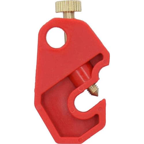 Circuit Breaker Lockout Air Switch Safety Keyless Lock 10mm/0.4in Lockhole with Gold Screw Knob Tool Free