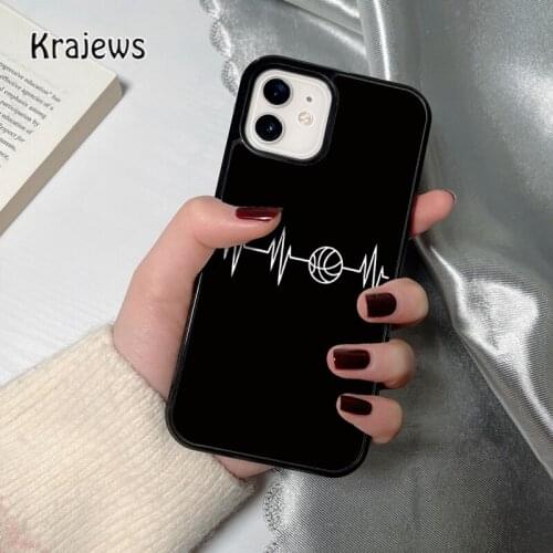 Krajews Sport Basketball Texture coque Phone Case for iPhone 12 mini 5 6S 7 8 PLUS X XS XR 11 PRO MAX SE 2020 Cover Funda Shell