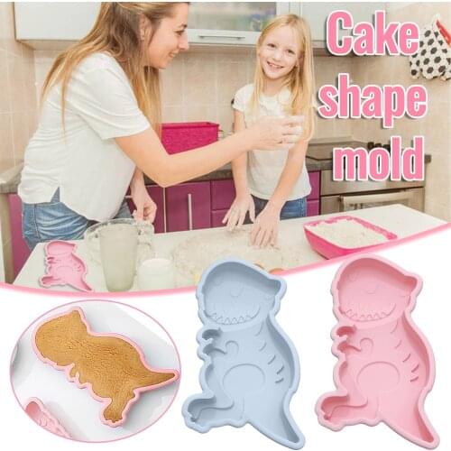 Pan Cake Mold Muffin Kitchen Tool Chocolate Dinosaur Shape Silicone Cake Mold Muffin Chocolate Cookie Baking Mould Pan