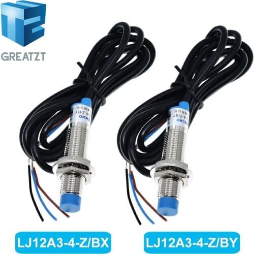 GREATZT LJ12A3-4-Z/BX LJ12A3-4-Z/BY New Inductive Proximity Sensor Detection Switch NPN DC 6-36V for Arduino