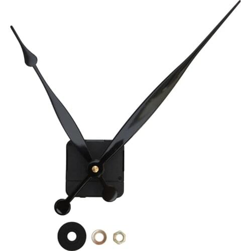 High Torque Quartz Clock Wall Color Movement Replacement Parts Kit with 208 mm/8.2 Inches Long Spade Hands Hanger