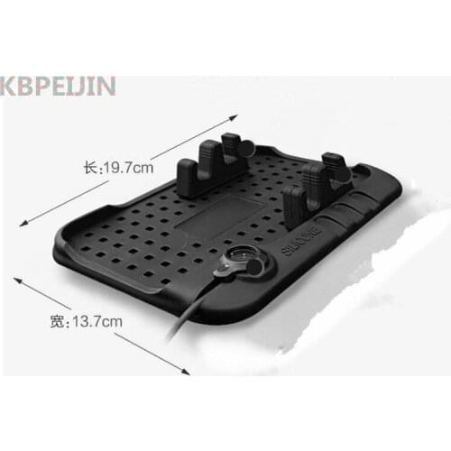 For mazda 3 6 2 5 CX-5 CX-7 CX-3 323 ATENZA Multi-functional Car Navigation Mobile USB Charger Phone Anti-Slip Mat accessories