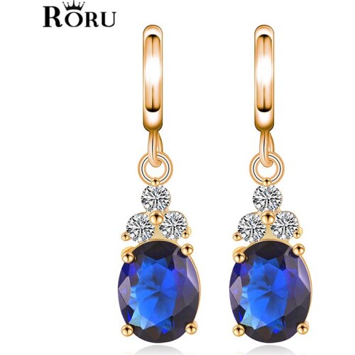 Fashion Jewelry Austrian Bright Zircon Long Earrings Korean Style Womens Earrings with Stones and Crystals Earring Accessories