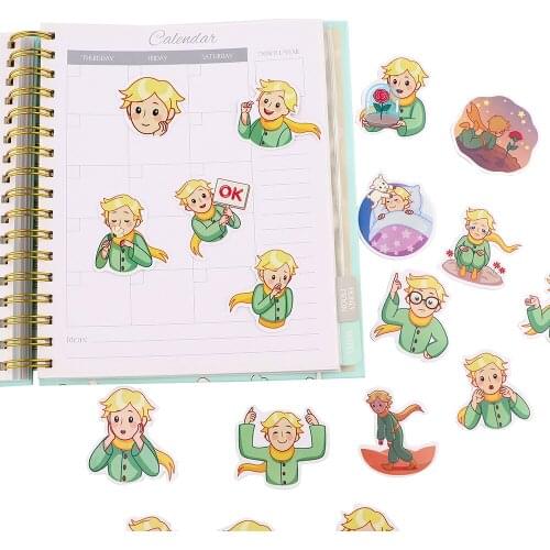 JY144 20pcs/set Cute Cartoon Little Prince Scrapbooking Stickers Aesthetic Laptop Guitar Luggage Waterproof Graffiti Sticker