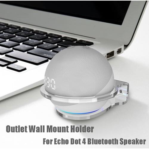 Wall Mounted Holder for Alexa Echo Dot 4th Generation Speaker Space Saving Bluetooth Speaker Cable Manager for Echo Dot 4 Stand