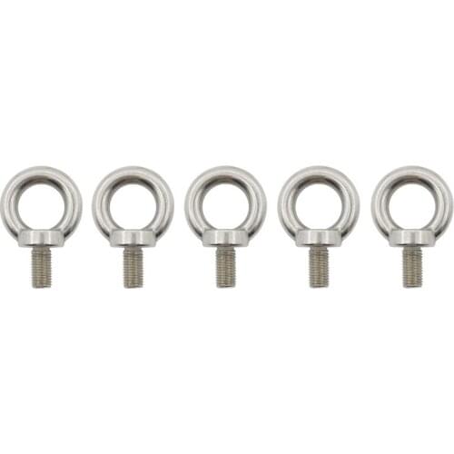 M16(5/8'') Eyebolt, 304 Stainless Steel Lifting Eye Bolt, 5 PCS Heavy Duty Male Thread Lifting Ring Machinery Shoulder Eye Bolt