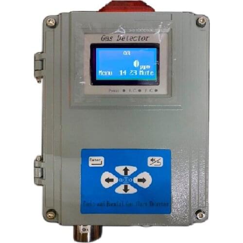 Industrial Fixed AC220V ozone gas meter detector 0-50ppm O3 gas analyzer