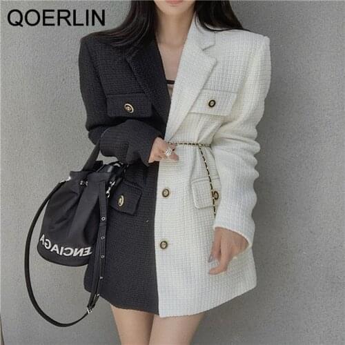QoerliN Women's Tweed Blazers