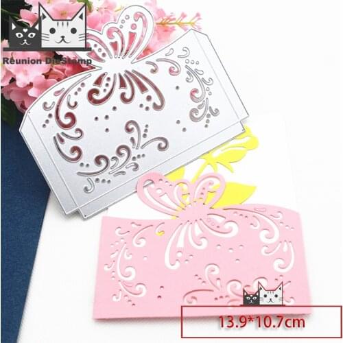 Reunion Butterfly envelope Metal Cutting Dies DIY Scrapbooking Paper Photo Album Crafts Knife Mould Card Embossing Mold Stencils