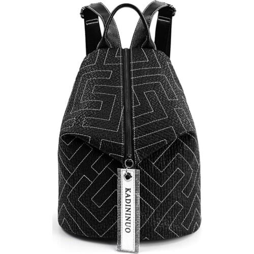 Genuine Leather Backpack Women Fashion Brand Backpack Personalized Large Capacity Dumpling Bags Female Travel Backpacks Mochila