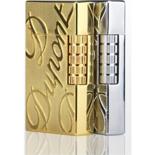 Letter Pattern Grinding Wheel Side Fire Open Flame Metal Loud Lighter Gadgets for Men Exquisite Gift Smoke Accessories for Weed