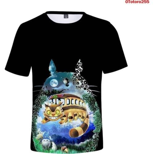 Totoro Studio Ghibli Harajuku Kawaii T Shirt Women Men Ullzang Totoro Studio Ghibli Tshirt Funny Cartoon T-shirt Anime Top Tee