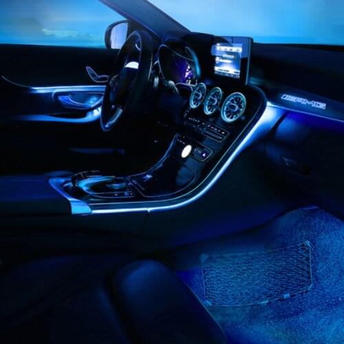 Upgrade 64 colors Ambient light For W205 Mercedes benz C GLC class C260 GLC C180 class Atmosphere Lamp advanced light cover