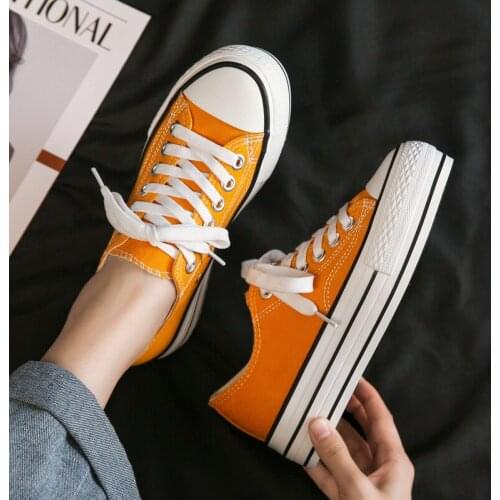 Womens Low Canvas Vulcanize Shoes Fashion Casual Sneakers Skateboard Student Flat Sports Shoes Casual ShoesFor Women