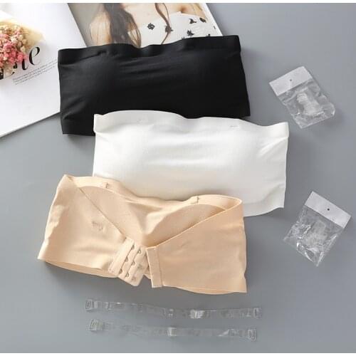 Girls Silk Bra Intimates Paded Wedding Evening Dress Lingerie Underwear Push-up Invisible Straps Bralette Seamless нижнее белье