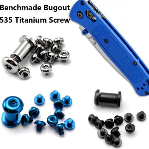 1 Set Custom Made Titainum Alloy Install Screw Hardware Kit for Benchmade Bugout 535