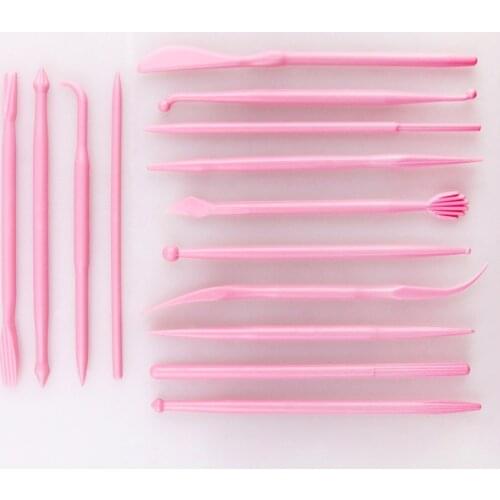 14pcs Plastic Clay Sculpting Set Wax Carving Pottery Tools Carving Sculpture Shaper Polymer Modeling Clay Tools