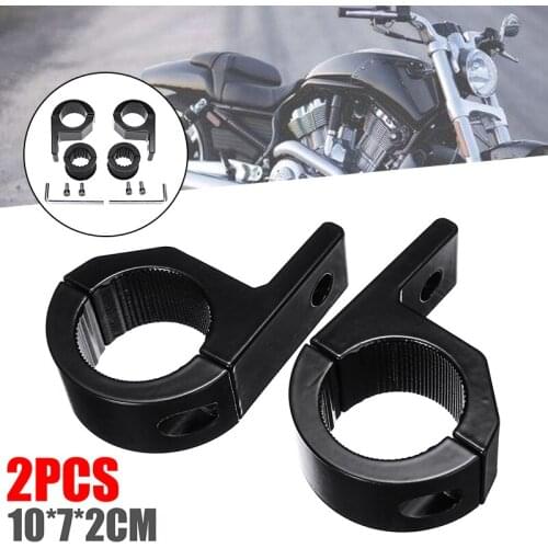 2pcs 23mm Car Motorcycle Bull Bar Mount Bracket Fog Driving Spot Light Clamp Work Lamp Support DIYAccessories Parts