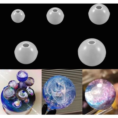 3pcs/set 20-35mm Ball Shape Epoxy Silicone Mold UV Resin Pendant DIY Craft Molds for Jewelry Making Tools Supplies Accessories