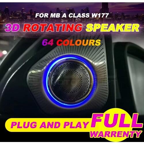 64 colors 3D speaker sound Audio Speaker For ben z NEW A class W177 3D LED tweeter interior car accessories 64 colours