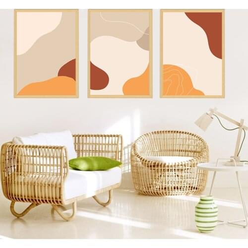 Abstract Geometric Wall Art Boho Canvas Painting Sun Print Nordic Posters and Prints Wall Pictures for Home Living Room Decor