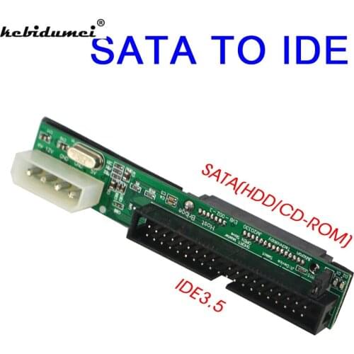 Sata to IDE Adapter Converter 2.5 Sata Female to 3.5 inch IDE Male 40 pin port 1.5Gbs Support ATA 133 100 HDD CD DVD Serial