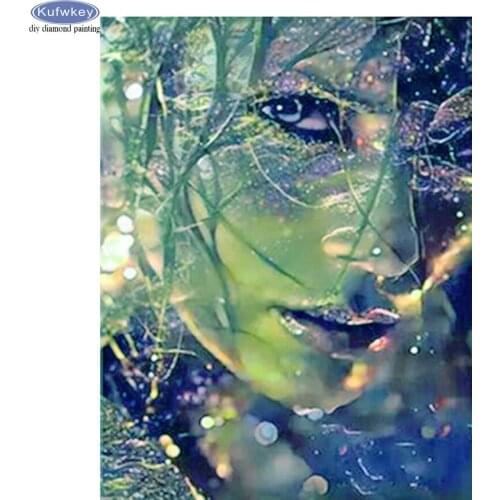 5D Diamond Painting Diamond Mosaic Abstract Woman Art Needlework Full Square Drill Fantasy Girl Cross Stitch Kit Decoration New