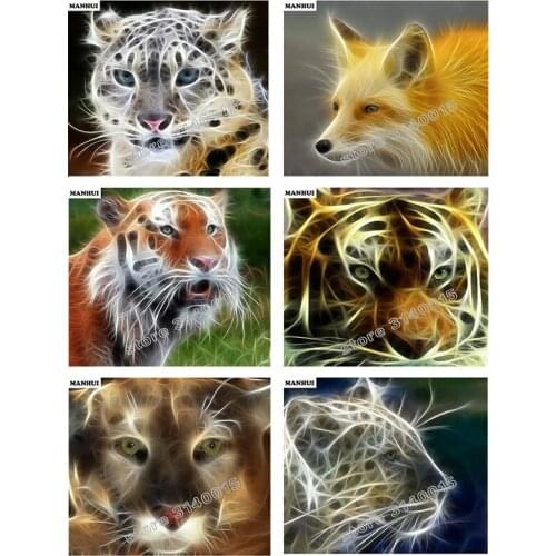 Diamond Embroidery Cartoon animals DIY Diamond Painting Cross Stitch Picture Rhinestones Full Square Diamond Mosaic ABC363