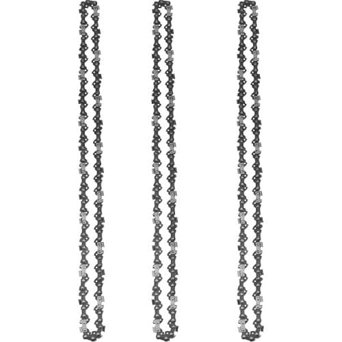 3Pcs 16Inch Bar Chainsaw Chain Semi Chisel 3/8 0.050Inch 56 DL For Makita Chainsaw Structural Alloy Steel