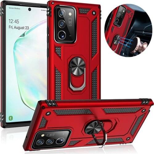 For Samsung Galaxy Note 20 Ultra Case Luxury Armor Magnet Car Ring Phone Case for Galaxy Note20 Note 20 Ultra Back Cover Funda